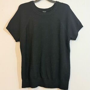 Torrid Black Short Sleeve Sweater Top — Size 3 (Torrid 3 ≈ Women’s 3X / 22-24)